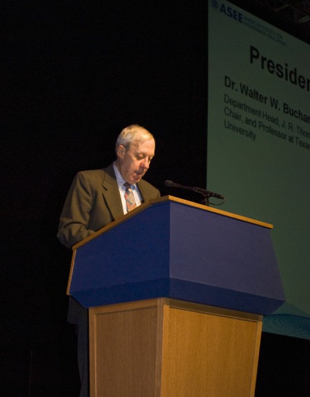 ASEE President-Elect, Dr. Walter W. Buchanan